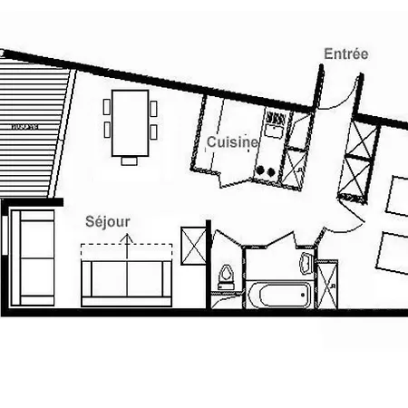 2 Pieces Renove, Skis Aux Pieds, Balcon, Tv, Parking Inclus - Reberty 1850, Les Belleville - Fr-1-344-797 * Saint-Martin-de-Belleville
